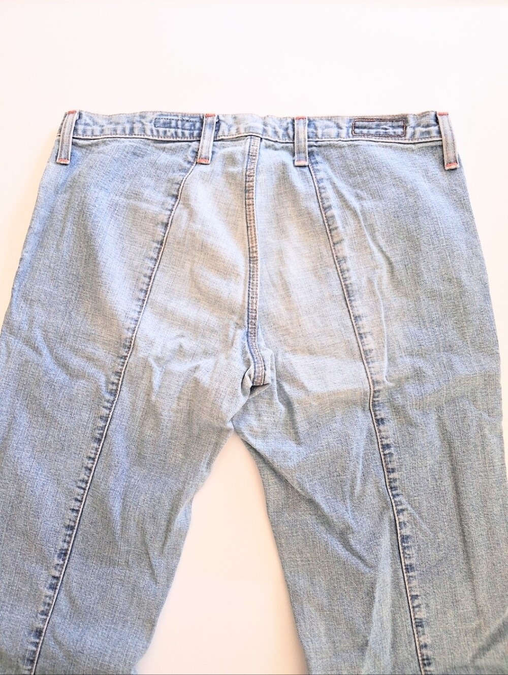 Rare Y2K Vintage AG Adriano Goldschmiel The Cupid Button Fly Light Denim Jeans - Picture 15 of 16